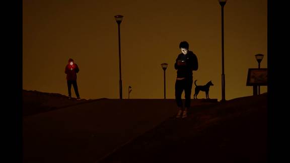 說(shuō)明: Macintosh HD:Users:chendong:Desktop:張乾琦 工作坊:工作坊:官方作品:中文圖說(shuō):不存在的戰(zhàn)爭(zhēng):1. 張乾琦，“不存在的戰(zhàn)爭(zhēng)”視頻截圖，2017.jpg